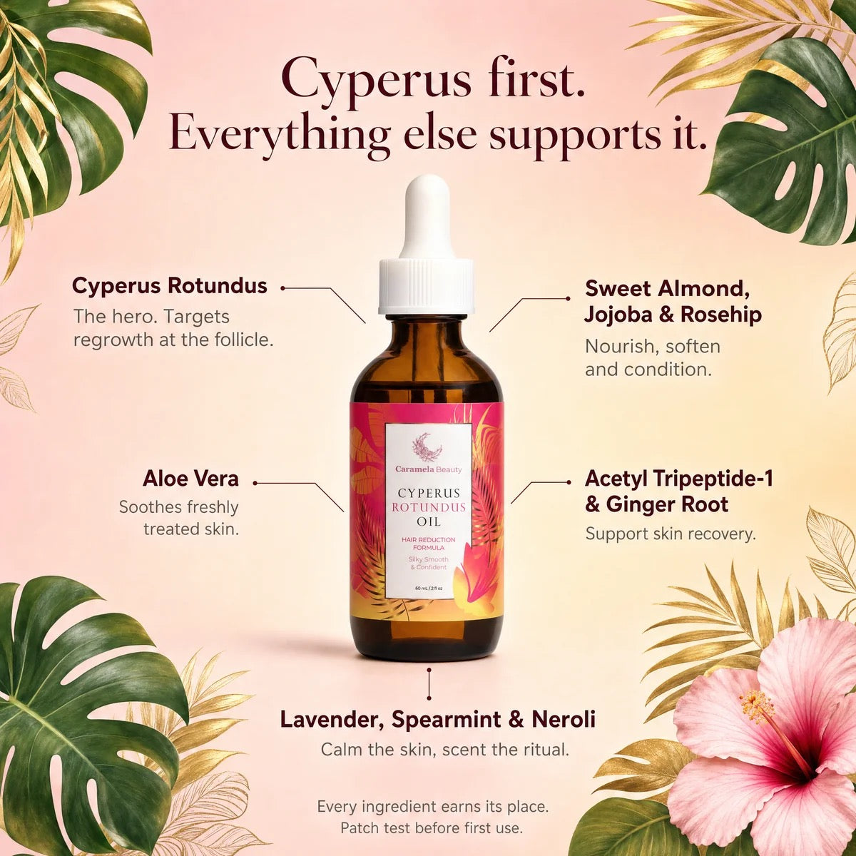 Aceite de Cyperus Rotundus para una Piel Sedosa y de Apariencia Suave